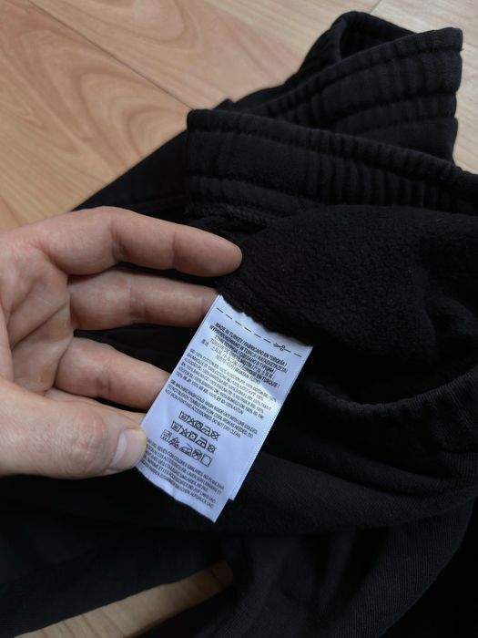 Pantaloni pants sweats joggers tapered Vans flame black cotton