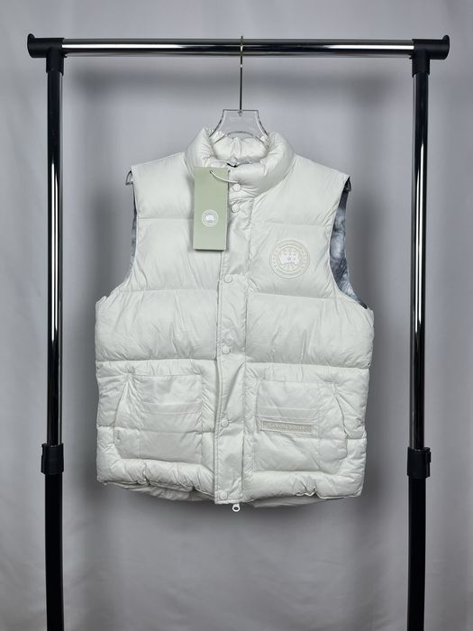 Canada Goose White Vest | Vesta Canada Goose
