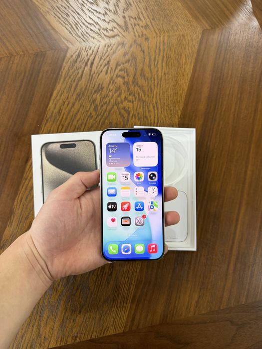 Iphone 15 pro 256 gb natural titan в идеале