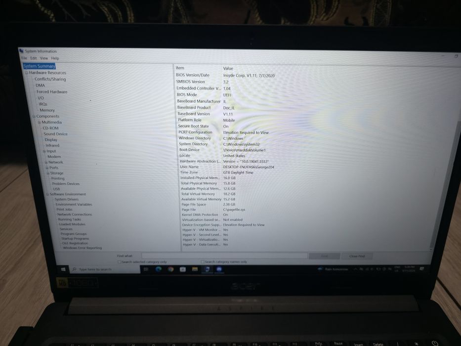 Laptop Acer A515-55 series