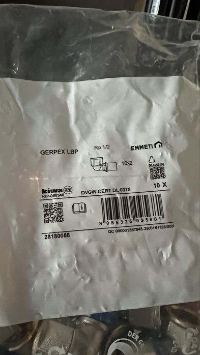 Прес фитинги 16мм 1/2