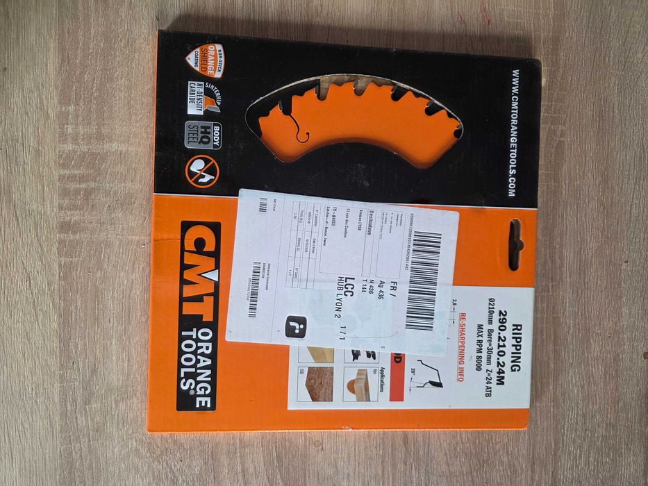 Lama de fierastrau, CMT 290-210-24M, 210x30mm, 24 dinti, argintiu