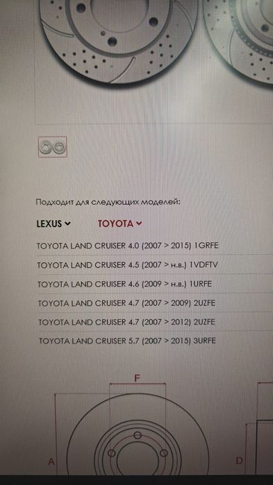 Продам тормозные диски перед.