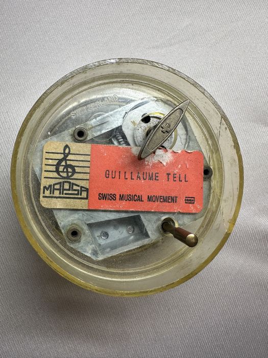 Cutie muzucala MAPSA de colectie din 1991 cu mecanism elvetian