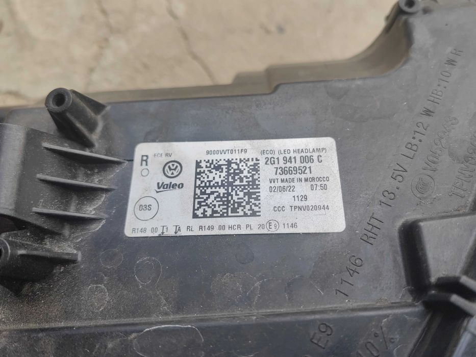 Фарове VW Polo 2G LED Face ляв десен/Фарове Поло/Фар Polo 2G Оригиналн