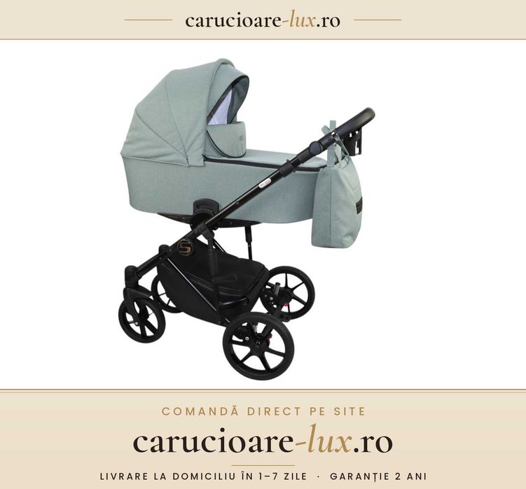 Cărucior 4 în 1 Sojan Stilo Standard Verde Salvie – carucioare-lux.ro