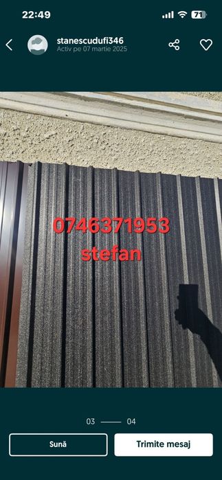 Vând tabla cutata zincata și color