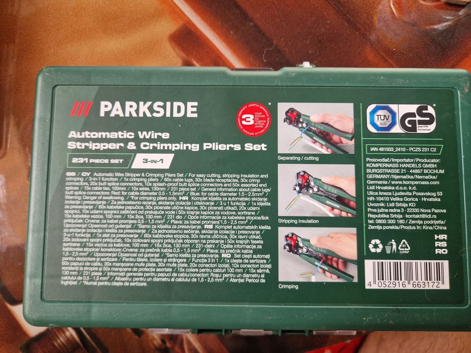 Cleste parkside sertizare
