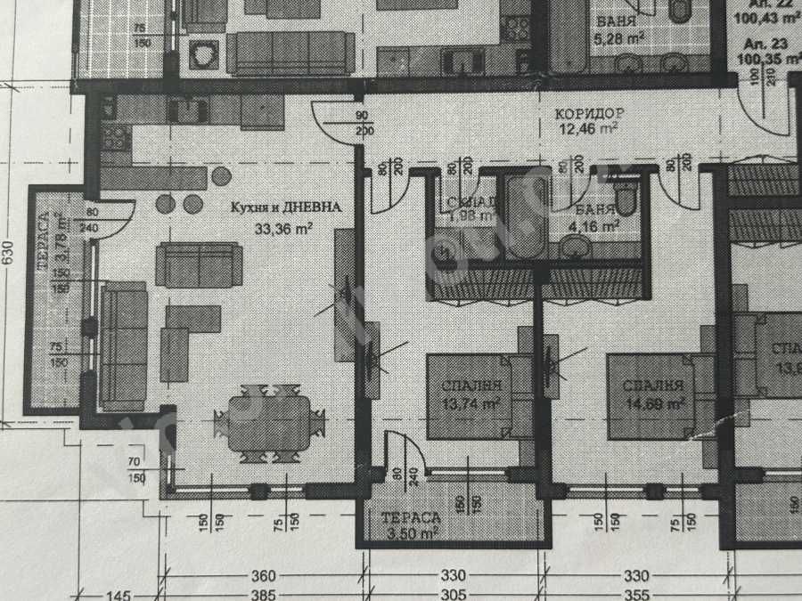 Продава се Тристаен апартамент в Велико Търново, Център - 112 кв.м за 1206 €/кв.м - Снимка #2