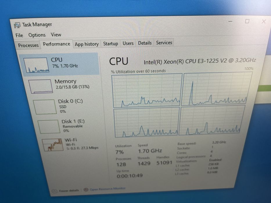 Lenovo E31 intel xeon 1225-V2