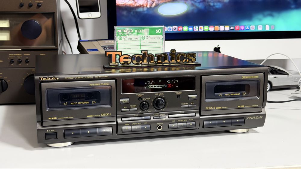 Technics RS-TR575M2 – Casetofon Deck Dublu Hi-Fi | Auto Reverse | dublu REC | Dolby B/C | HX Pro | ATC | Made in Japan