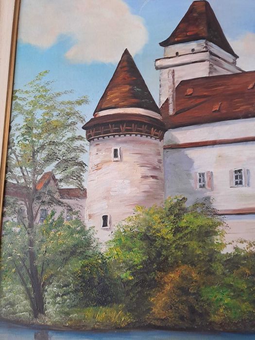 tablou pictura pe panza 60/80 cm semnat Max Hirschler