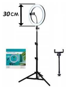 МЕГА ПРОМО!!! LED ринг лампа 12 инча с трипод 210см., Youtube, Tiktok