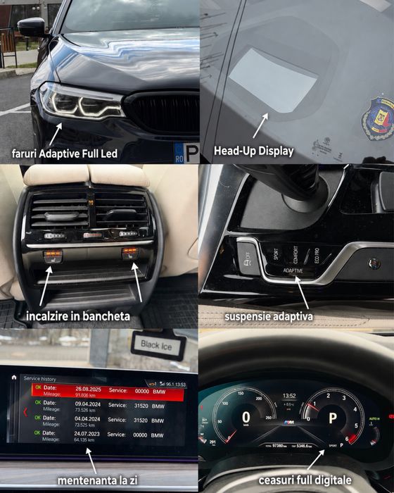 BMW Seria 5 520d xDrive | M Sport | Adaptive HUD | 2019 | 97.000 km