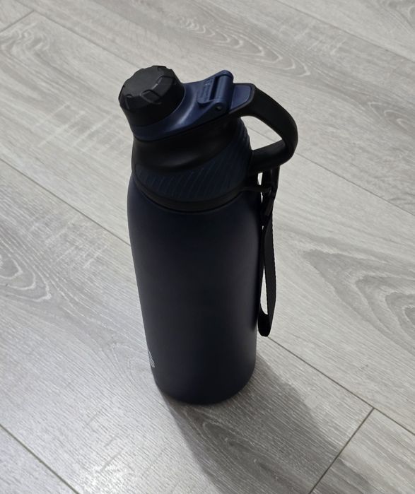 Sticlă sport Fjbottle inox 1L termos, capac magnetic, albastră