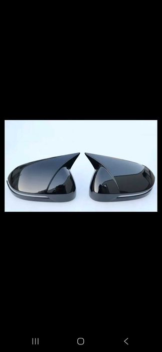 Новый комплект крышек зеркал FAW Bestune B70 — черный глянец