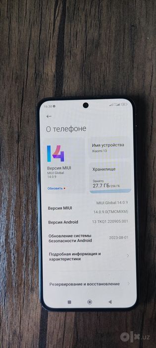 Xiaomi 13 flagman 256/12+3 GB