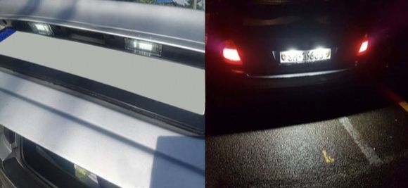 LED плафони за заден номер BMW / БМВ Е39 E46 Е60 Е61 E90 E91 E92 E82