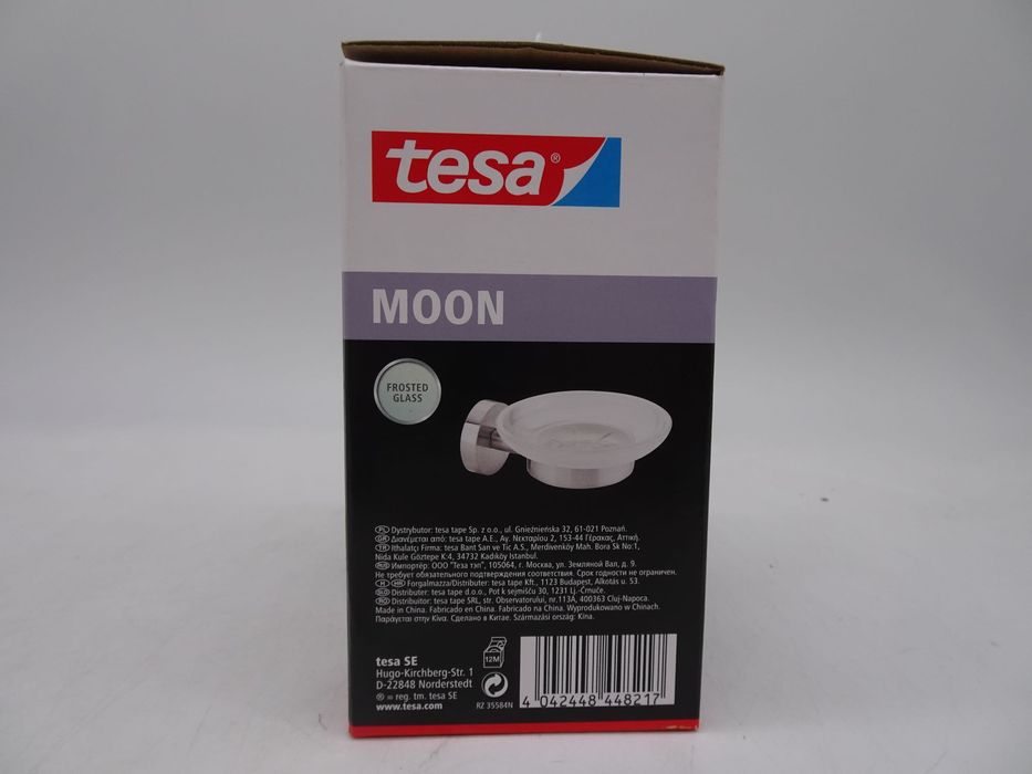 Tesa Moon săpunieră perete crom-alb