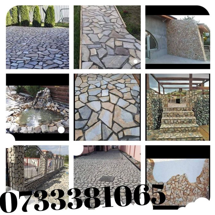 Piatra naturala de placat. Diferite mod.oferim transport montaj