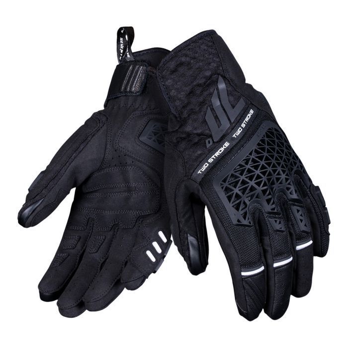 Manusi barbati vara Seventy SD-N60 Two Stroke negru/gri/galben moto
