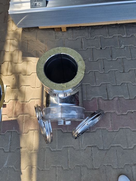 Sistem cos fum inox izolat 50mm, diam int 200 mm , ext 300 mm, H=6M -