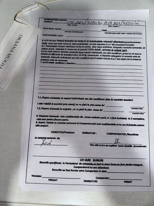 Rochie mireasa Oksana Mukha