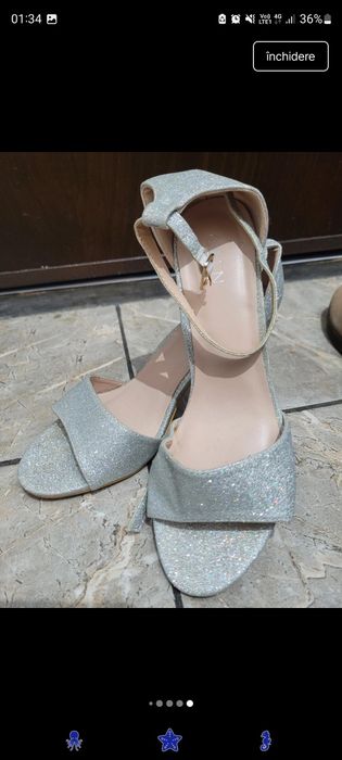 Sandale sclipici ocazie masura 38