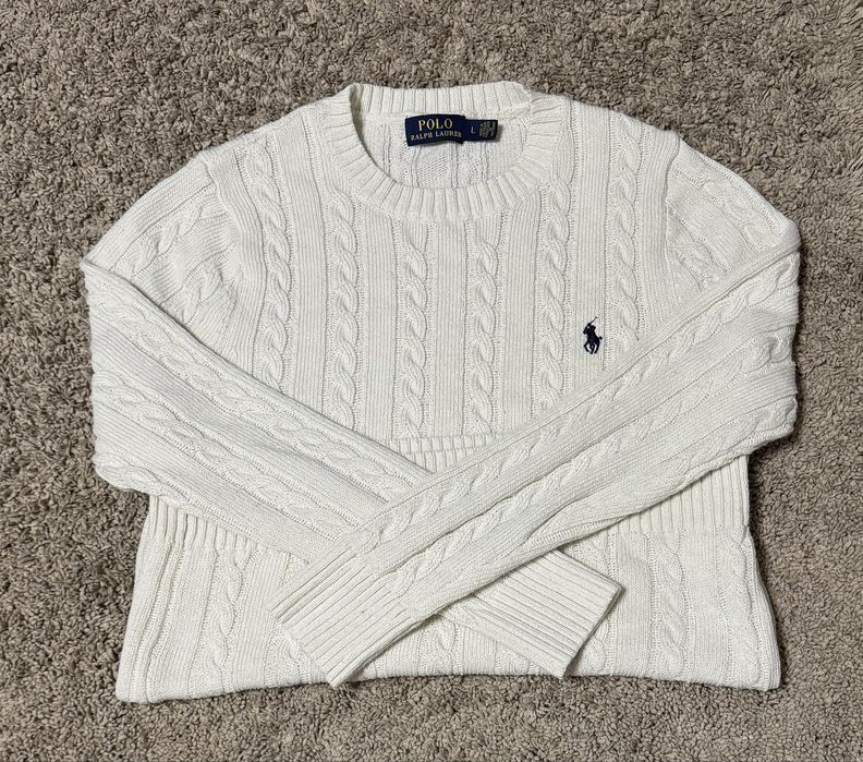 Pulover Polo Ralph Lauren - alb, mărimea L