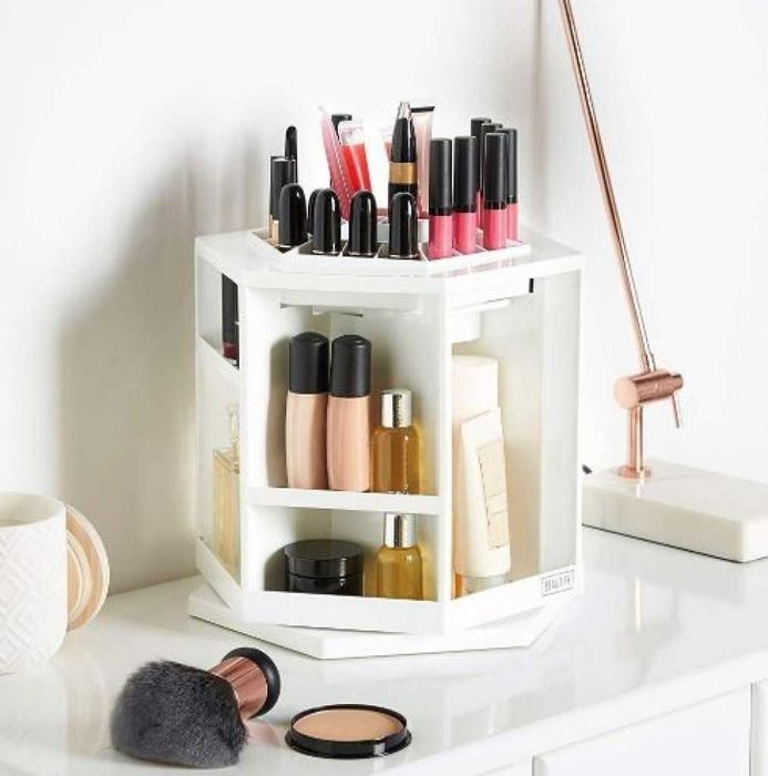 Козметичен органайзер, въртящ се на 360 градуса, капацитет до 70 прод.