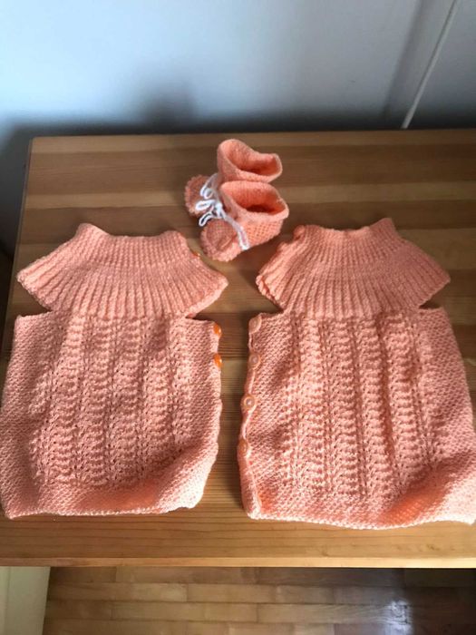 Ръчно плетени бебешки дрешки за момчета и момичета 0-9месеца
