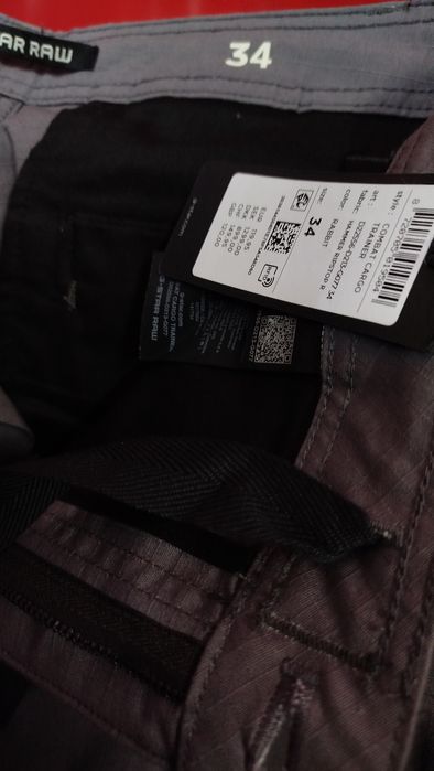 Оригинален G-Star Raw Combat W34 , W36 карго панталони мъжки сив