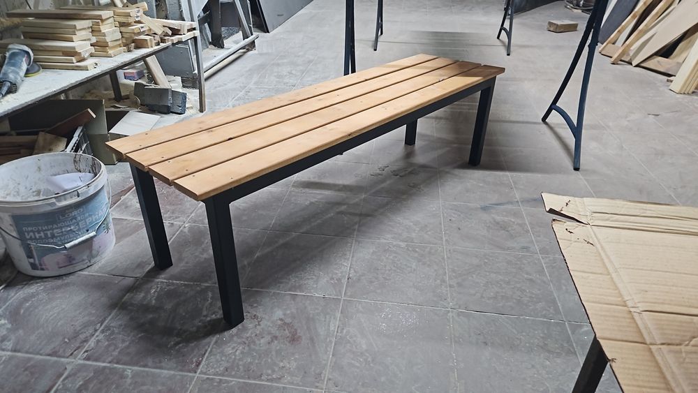 Скамья парковая без спинки