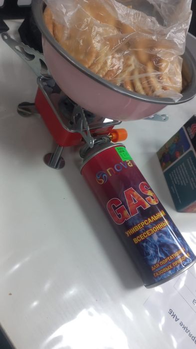 Газовая горелка с балончиком