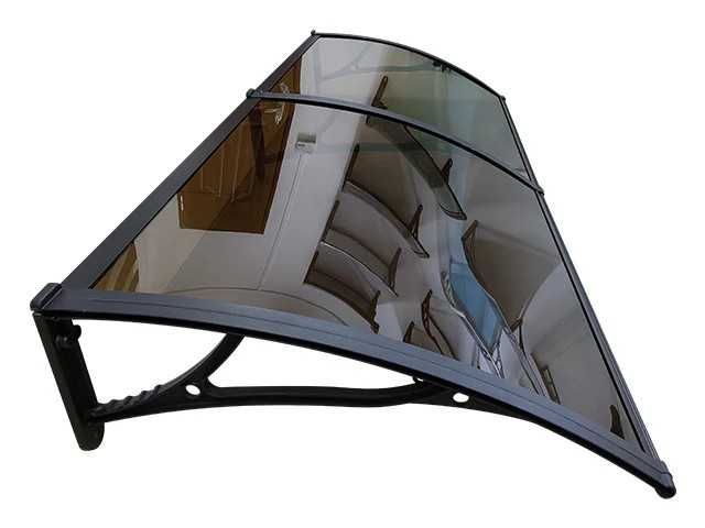 АЛУМИНИЕВ навес тента плътен плексиглас 240х100 см + други размери