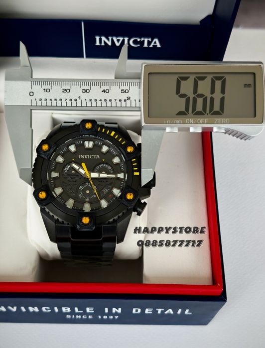 INVICTA Falcon Black Swiss 56 mm, Инвикта нов ръчен часовник