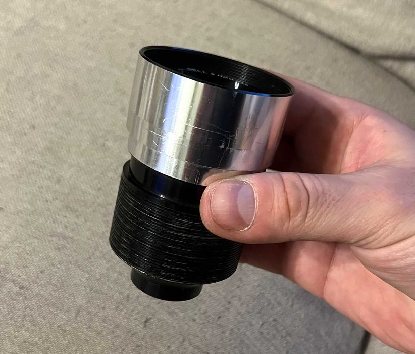 Obiectiv Bell and Howell 51mm f1.2 projection lens vintage