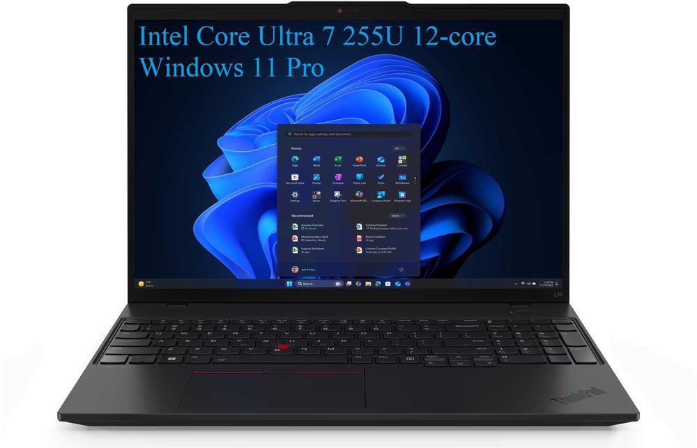 16" IPS ThinkPad L16 / Intel Core Ultra 7 255U 12-core / 32GB / 512GB SSD / Win11Pro