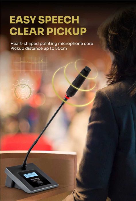 Беспроводной микрофон для конференций  микрафон  Stabcl ST-808