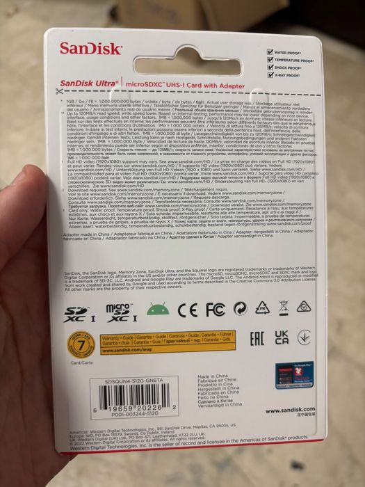 Card Micro SD Nou Sigilat Sandisk Ultra 512gb original