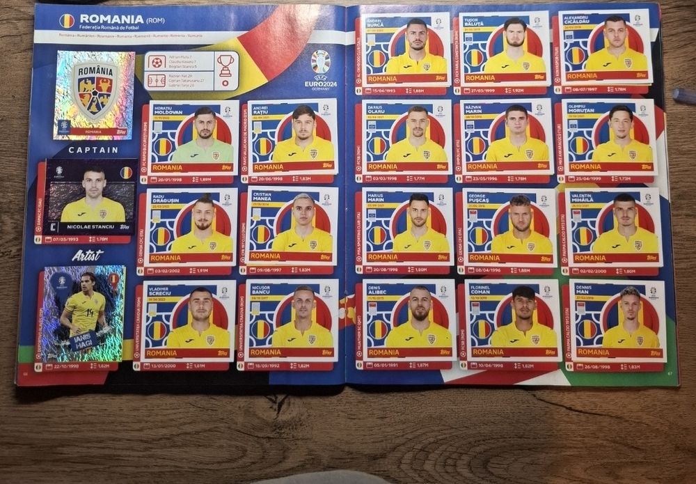 Album euro 2024 topps (aproape full