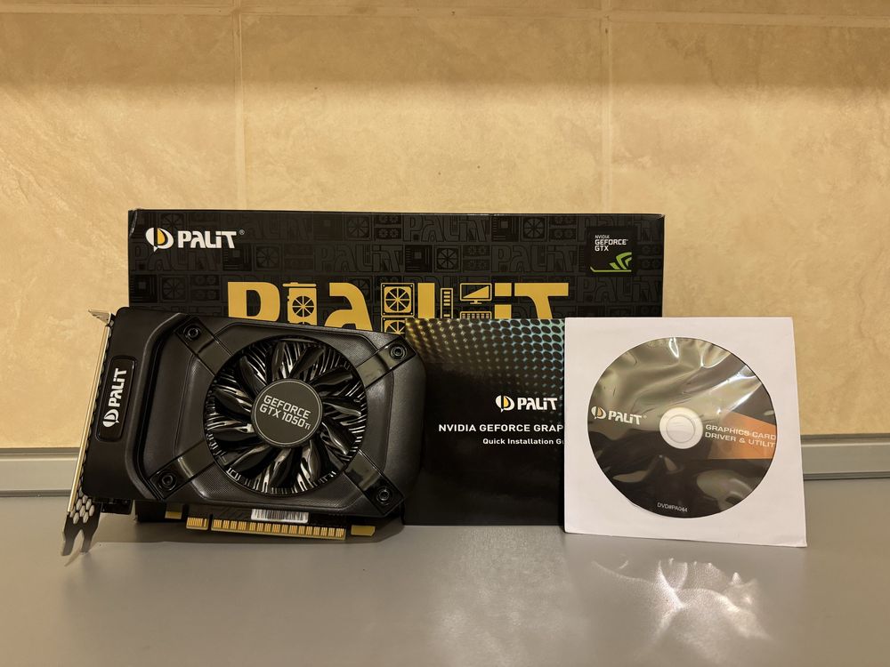 КАТО НОВА! Palit GeForce GTX 1050Ti 4GB GDDR5 Пълен комплект гр. София ...