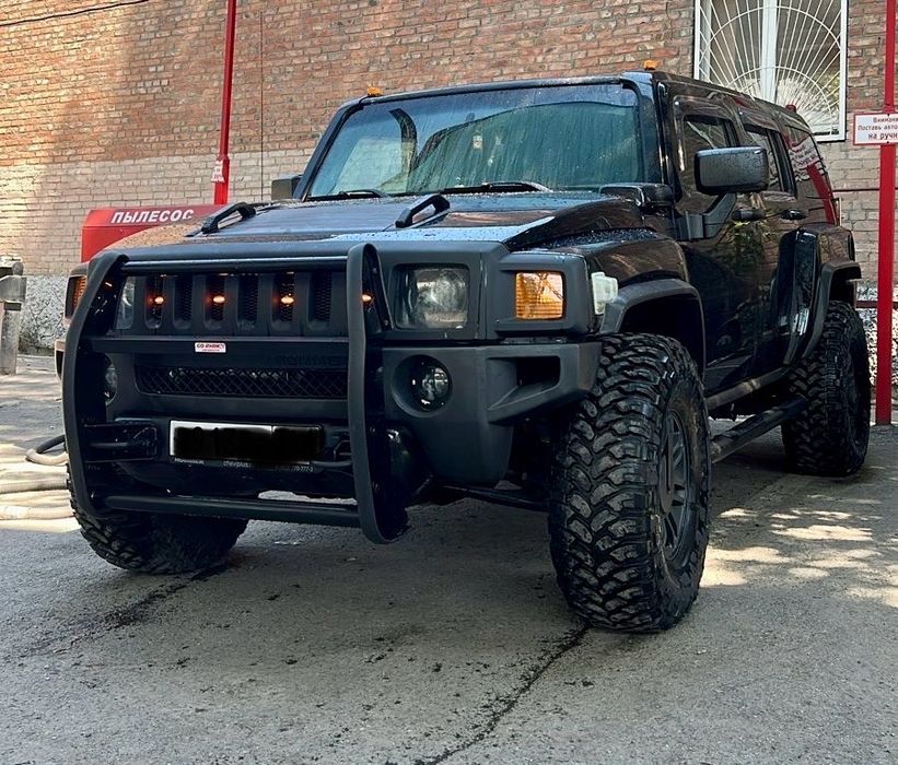 Защита бампера Таран кенгурятник на hummer h3