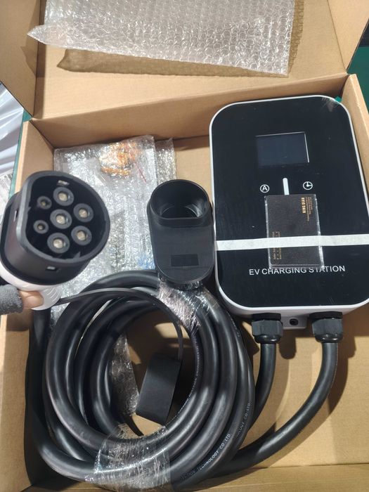 Професионална SMART зарядна станция Type 2 22kW 32A WiFi RFID 5м . НОВА !