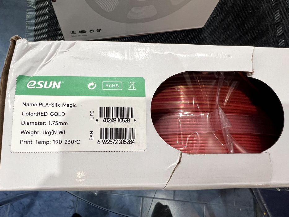 Filament Филамент ESUN PLA Silk (одна, двух, трех цветный, светящийся)