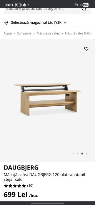 Masuta cafea Jysk noua