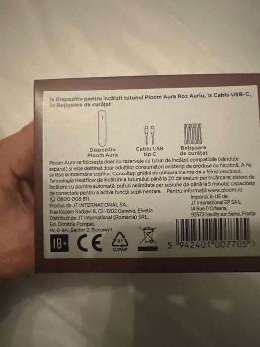 Tigara electronica ( ploom aura rose gold )