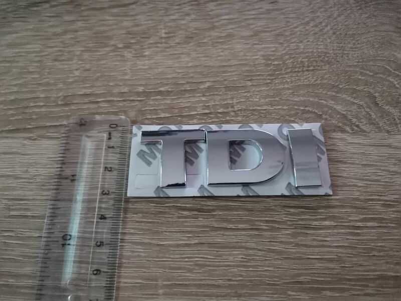 сребриста емблема TDI за Volkswagen