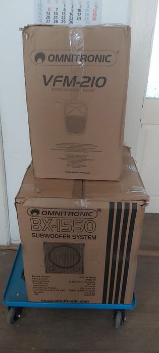 Vând două boxe pasive noi Omnitronic