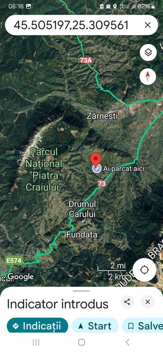 Teren cu vedere la Piatra Craiului